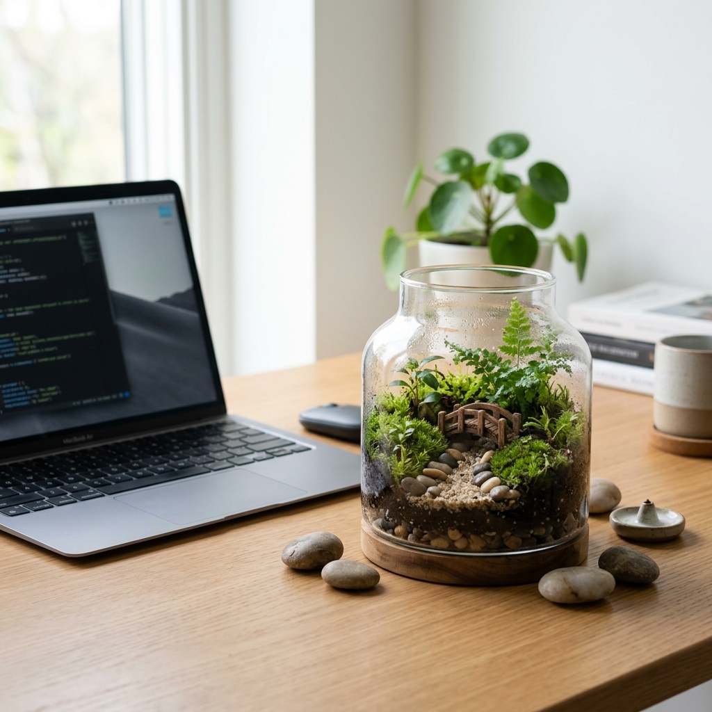 Moss Dome Pre-Built near a larger forest scene
